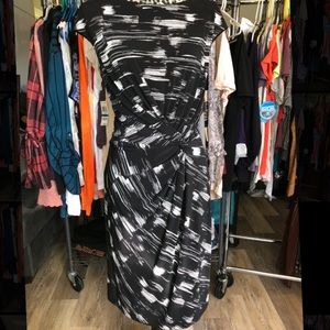 Ralph Lauren black and white twist dress